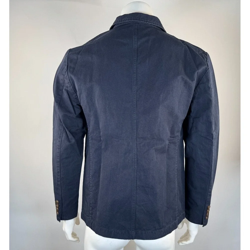 J Crew Garment Dyed Cotton Linen Chino Suit Jacket Men 40 EUC $178 Unlined AX270